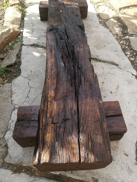 Banca Veche Stejar periat Rustic!