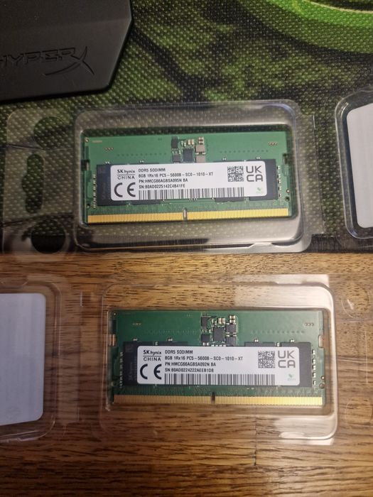 16GB (2x8GB) DDR5 SODIMM 5600mHZ