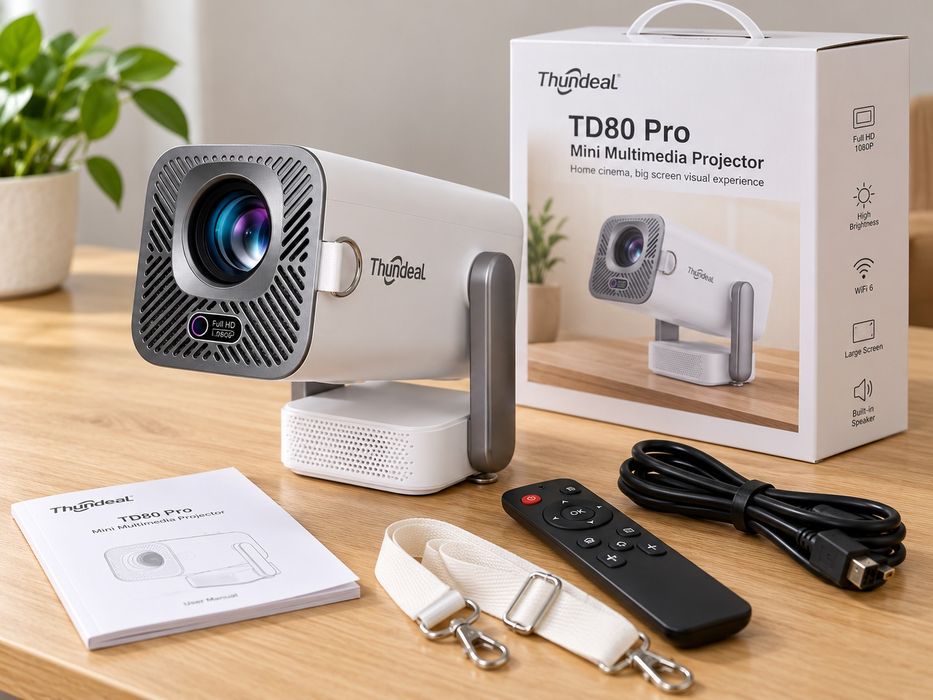 Проектор Thundeal TD80 Pro Full HD, Android, Wi-Fi, Bluetooth