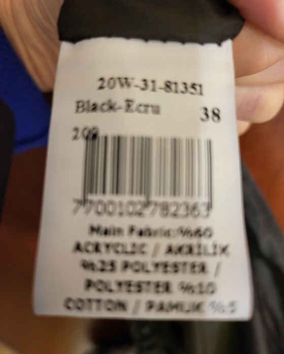 Rochie din tweed alb-negru, scurtă, stil franțuzesc A-Line, nr.38,