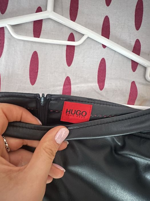 Кожена пола Hugo Boss