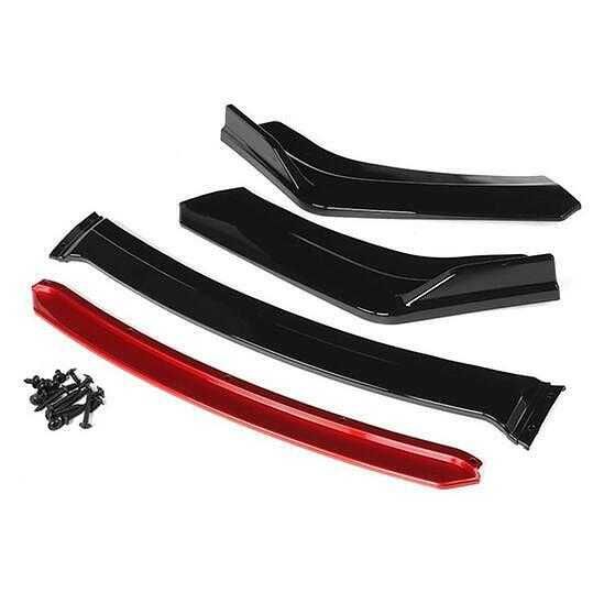 Спойлер за предна броня, Универсален червен/черен/  от  4 части