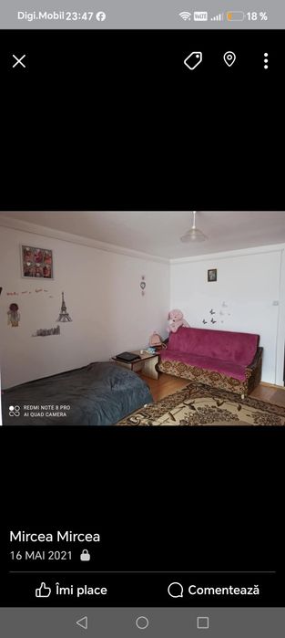 Garsoniera 30,5 m pătrați.