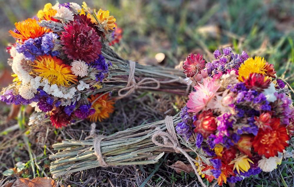 Buchet flori uscate natural