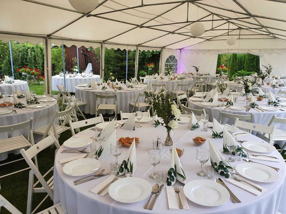 Cort evenimente, nunta, botez, mese, scaune, lumini petru evenimente