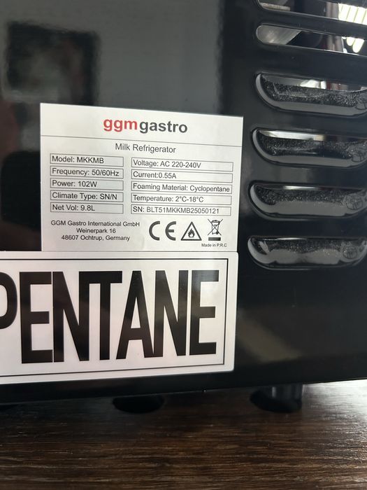 Frigider lapte proaspat aparat cafea
