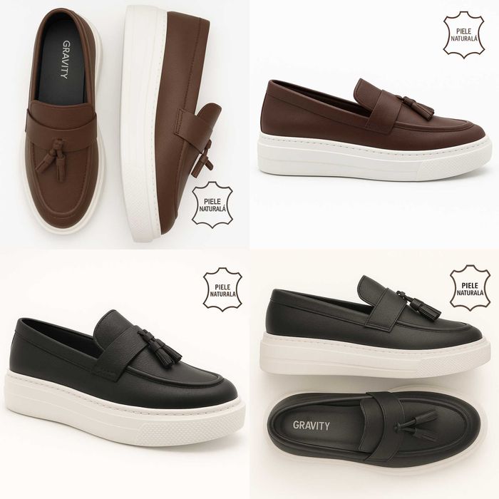 Oferta! Pantofi din piele naturală, lucrați manual–modele unice 41-45