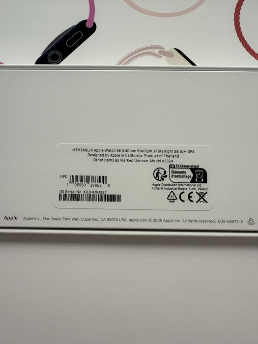 apple watch se 3 40mm stalight SIGILAT