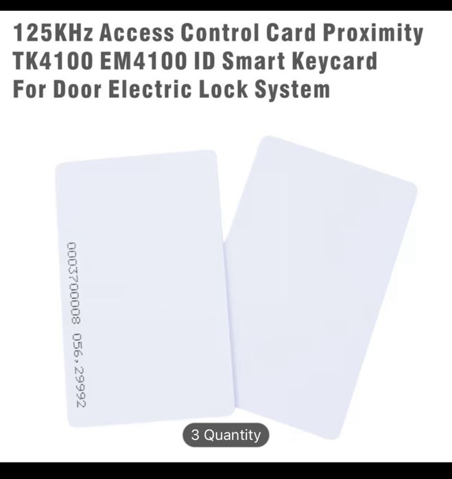 125Khz RFID Proximity Cards 10 броя read only / 10 броя chips