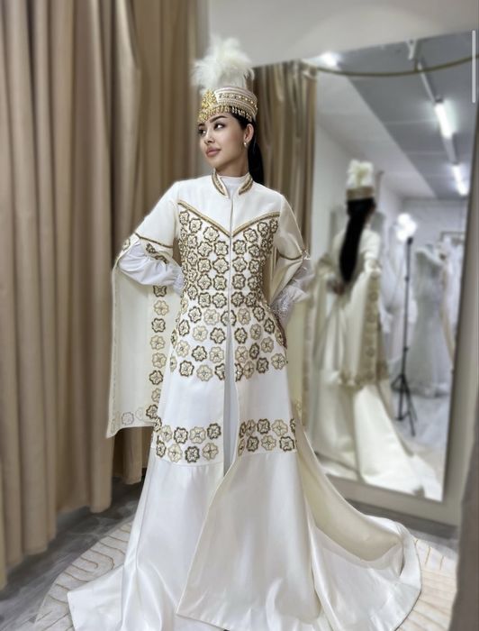 Роскошное платье на Кыз Узату / Никах в национальном стиле