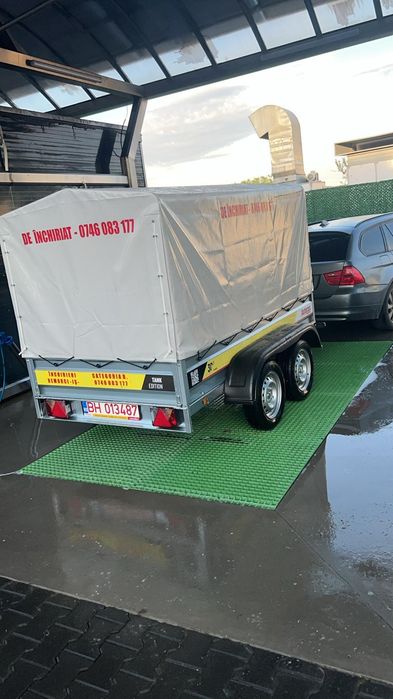 Vând remorca auto 750 kg,cât B,. Dublu ax și un ax noi, înmatriculată