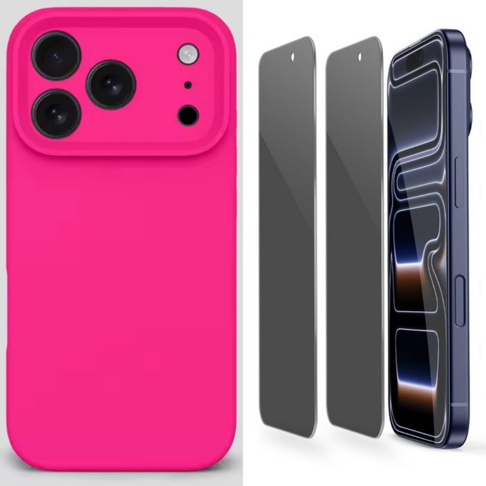 Husa Softin Case + Folie Sticla 6D Privacy Iphone 17 PRO 17 MAX 17 AIR