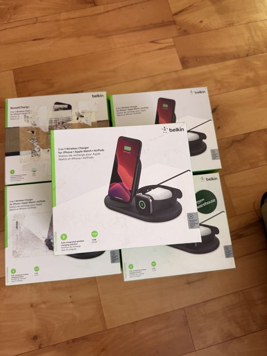 Incarcator wireless Belkin, Boost Charge, 3 in 1pentru iPhone