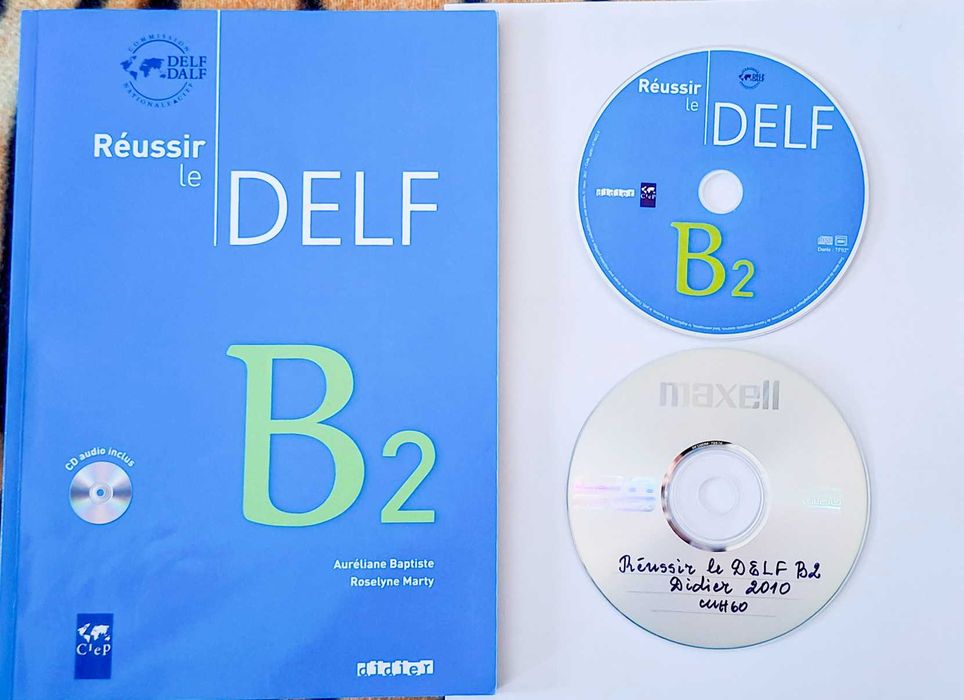 Учебник по  DELF   ниво В2 по френски език.