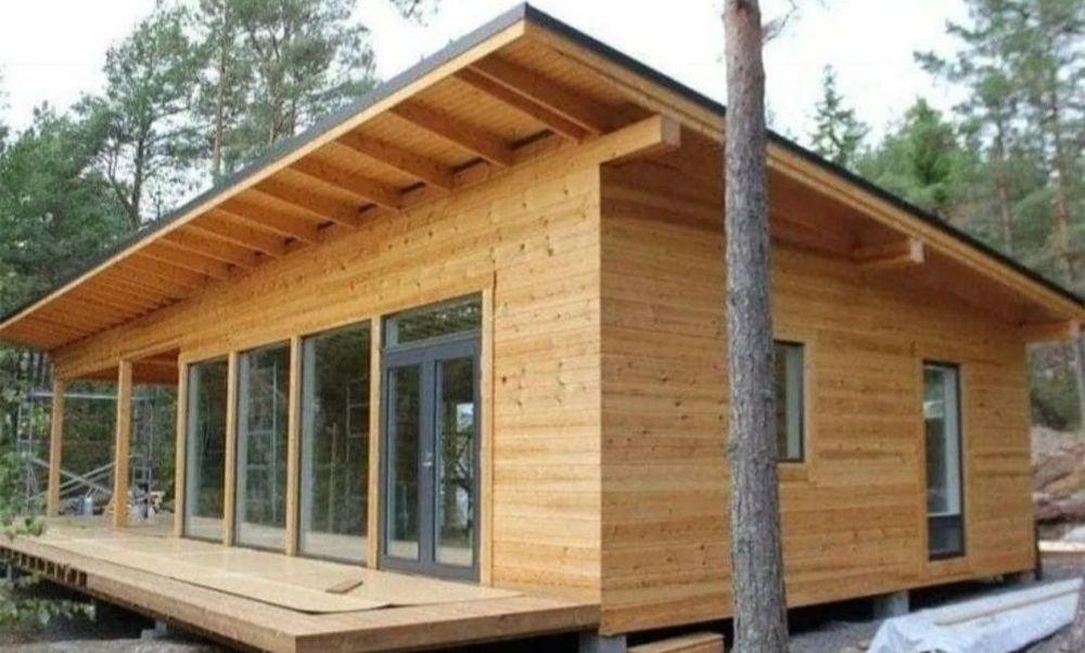 Căsuțe confecționate din lemn