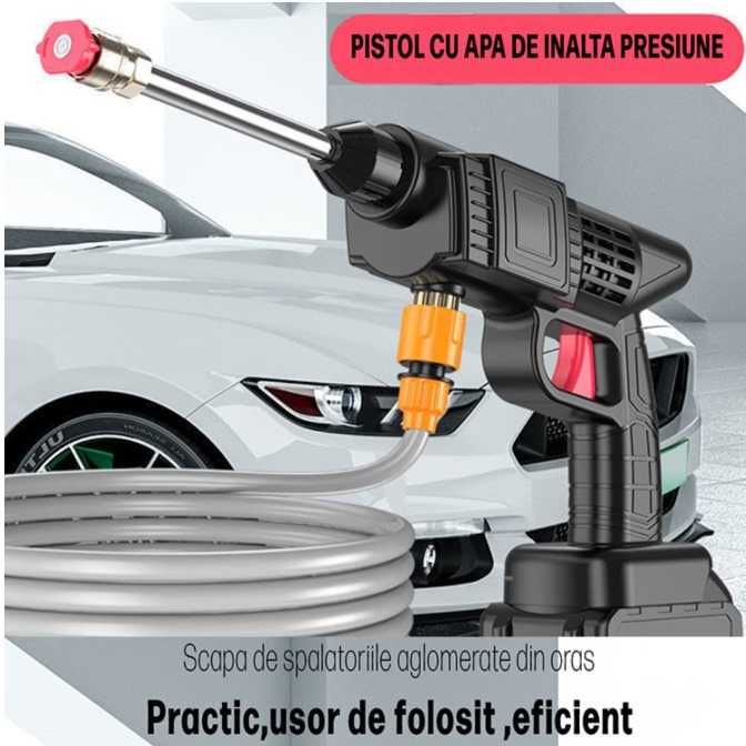 Aparat de spalat cu presiune,fara fir,2 acumulatori, acc  incluse 300w