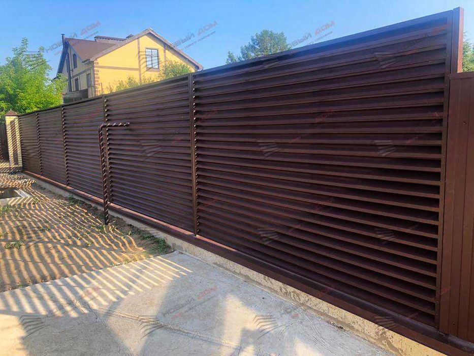 Забор жалюзи еврожалюзи