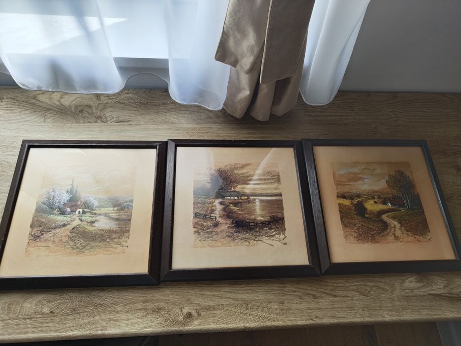 Set de 3 tablouri vintage