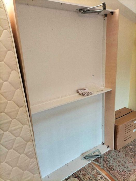 Pat cu saltea și ladă de depozitare 120 x 200 cm