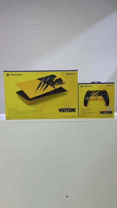 Комбо Сет PS5 Marvel Wolverine Геймпад DualSense + Панели Slim