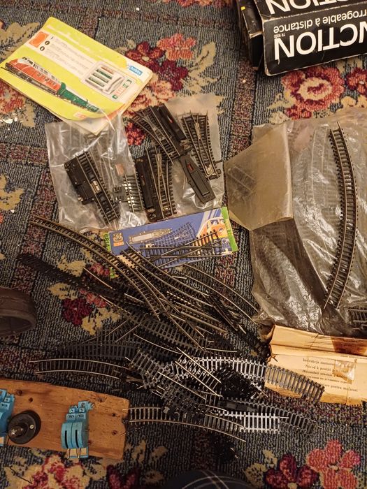 Trenulet electric-12mm-set complet+locomotive+vagoane,linii,macaze,pro