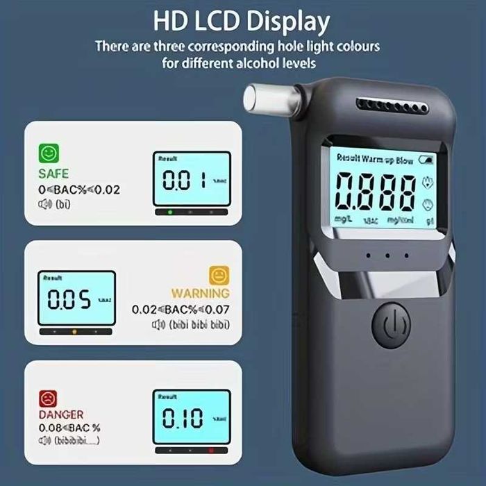 Преносим дрегер с LCD дисплей + 10 мундщука