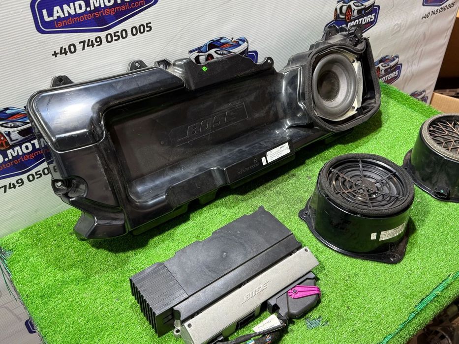 SUBWOOFER + BOXA X2 + AMPLIFICATOR AUDIO AUDI A6 C6 QUATTRO 2.7 DIESEL 2007 COD OEM 4F0035415B 4F0035381D 4F0035223G 2004-2011