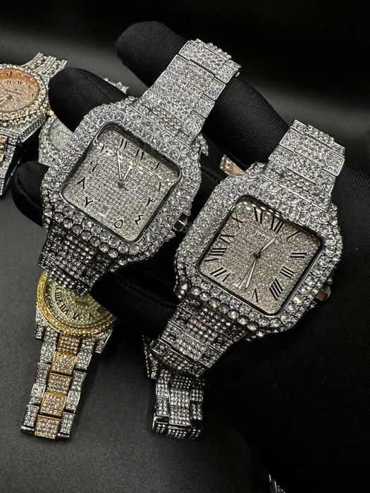 Диамантени часовници Cartier , Rolex , AP iced out