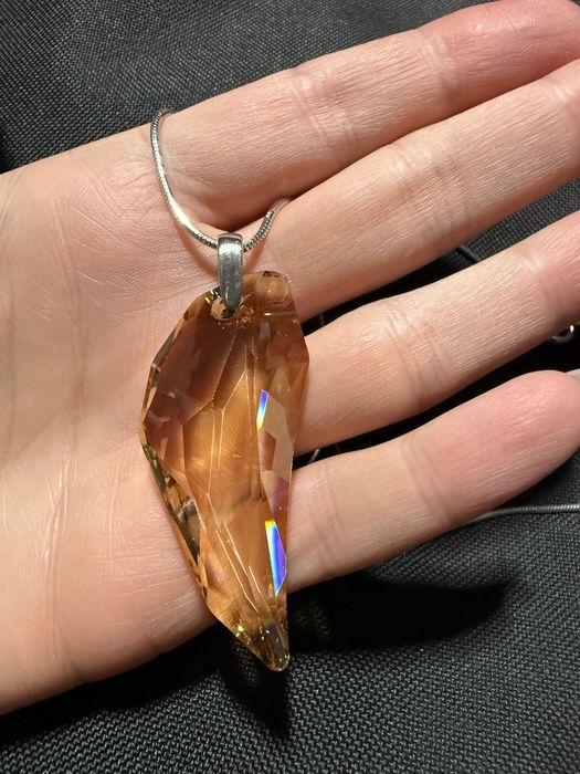 Сребърно колие с висулка Сваровски / Swarovski