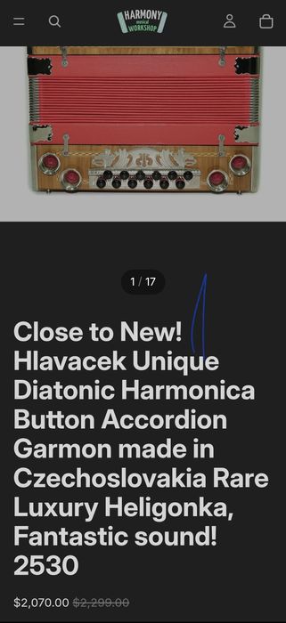 Acordeon Heligonka / armonică