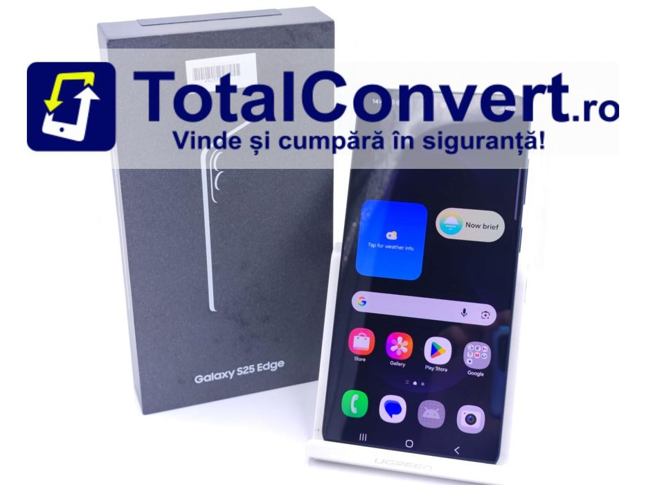 Samsung S25 Edge 256GB Titanium Jetblack, Garantie 24 luni | #D94578