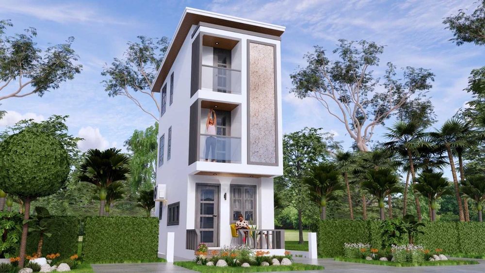 НА ИЗПЛАЩАНЕ - Евтина триетажна сглобяема къща с 2 спални, 54 кв. м