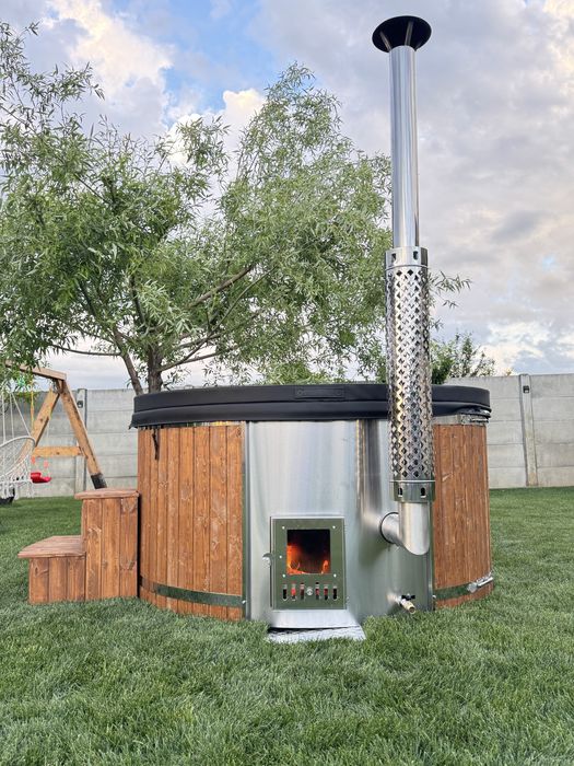 CIUBAR 6-8 persoane apa sarata/apa dulce, hidromasaj, aeromasaj 2.2m