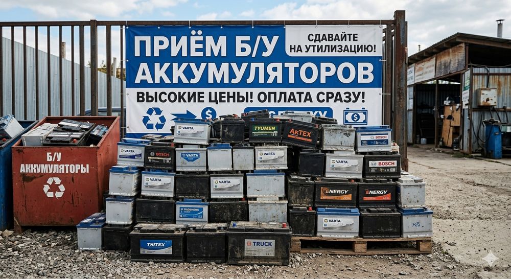 Приём б/у аккумуляторов