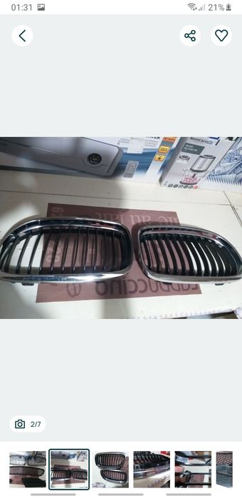 Grilaze Nari Bara Fata BMW E90 E91 Facelift OEM originale Crom
