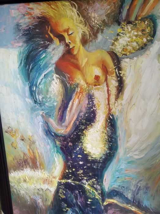 Картина маслом, масляная живопись.