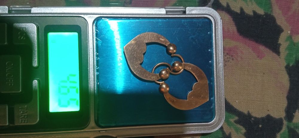 Золотые серьги  583 пробы