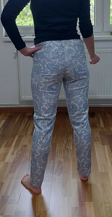 Pantalon/blugi denim cu imprimeu