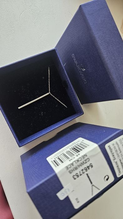 Сребристо Колие Swarovski