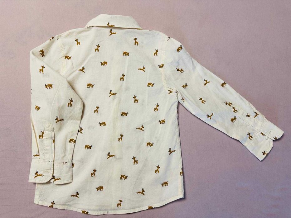 Camasa din bumbac cu reni pentru baieti H&M