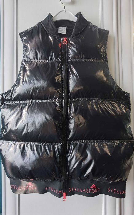 Vesta gluga detasabila neagra dama Adidas x Stella McCartney