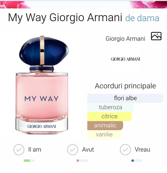 My way by Giorgio Armani