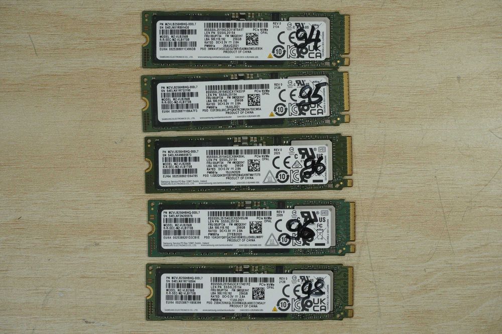 256GB Nvme SSD m.2 Samsung PM981a OEM - gen3 3500/2200mbs 250GB/ вкл. ДДС
