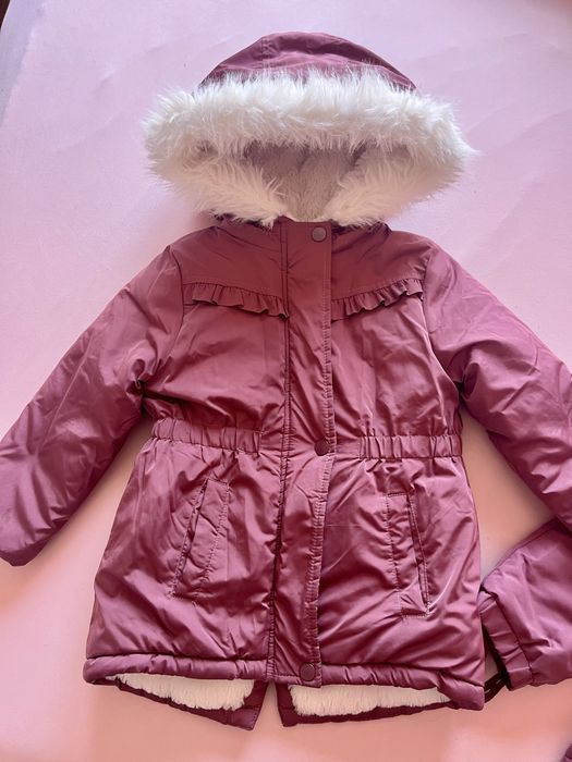 Зимно яке и гащеризон за момиче размер 92
