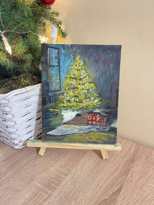 Ръчно рисувана картина „Нощ преди чудото”
