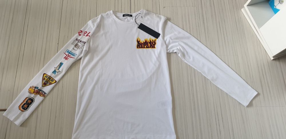 Replay Cotton Mens Size M НОВО! ОРИГИНАЛ! Мъжка Тънка Памучна Блуза!