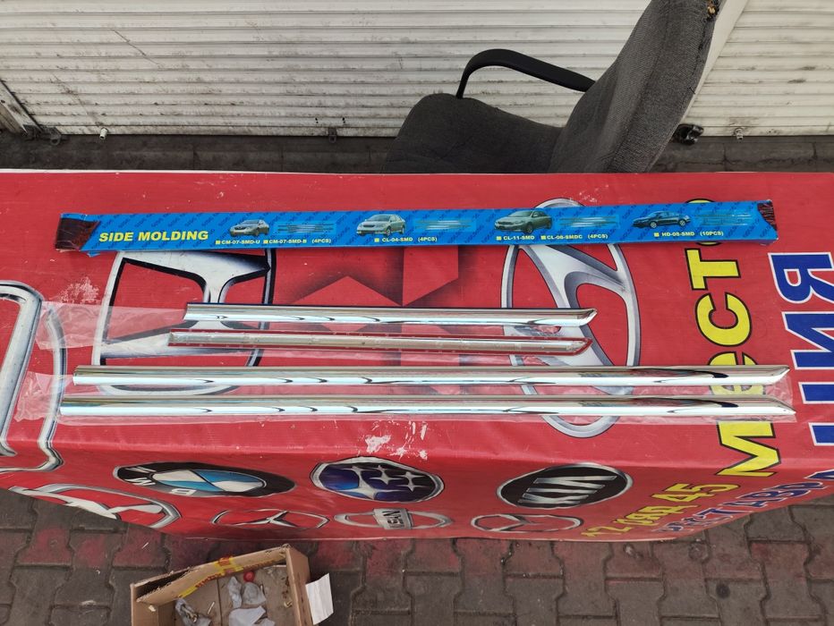 Камри 40 молдинг дверей хром