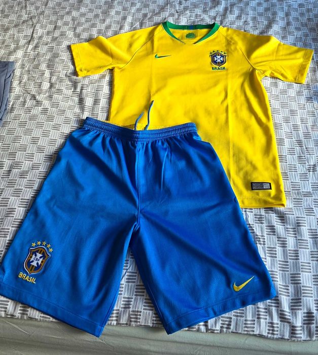 Echipament fotbal copii Brazilia 2018 Nike