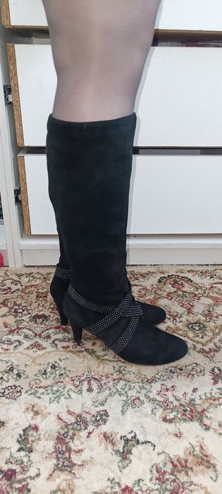 Продам сапоги (замша натуральная)