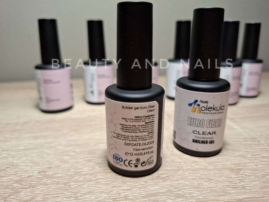 Моделиращ фибро гел в бутилка "Nails Molekula "- Украйна
